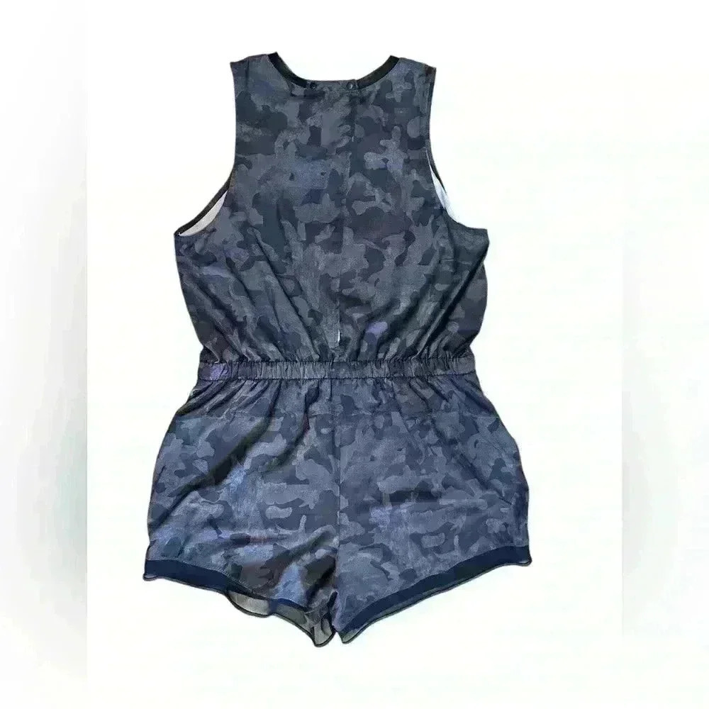 ZELLA S Getaway Blouson Romper Grey Depths Say My Name Camo XL - Picture 2 of 9
